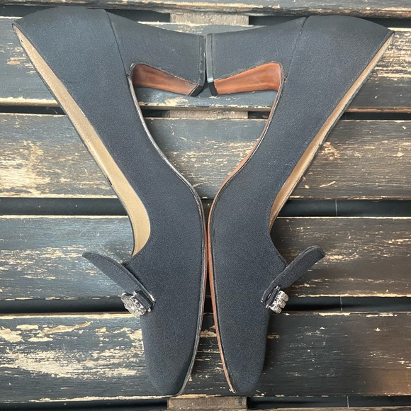 Vintage Thayer McNeil Women Heels Rhinestone 7B - Picture 4 of 16